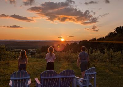 Beautiful views from our Vermont Orchard