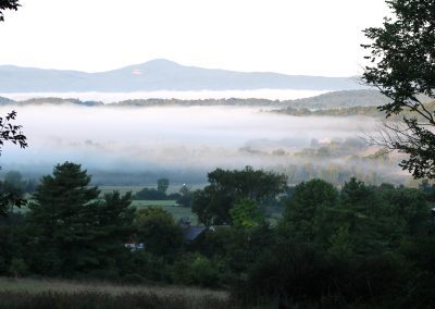 Valley Fog at Cobble Knoll Orchard